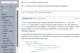 Screenshot of the Fexpress documentation