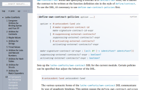 Screenshot of the documentation for the Lathe Comforts own-contract DSL