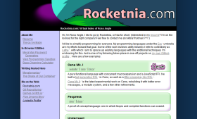 Screenshot of Rocketnia.com